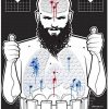 Triumph Systems Threat Down Bleeding Targets - Reactive Target - Shooting Target - Reactive Splatter Target - Targets for Shooting