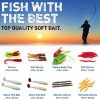 CatchMeister Fishing Tackle Box and Lure Kit Double Layer Hard Plastic 117 Piece Saltwater & Freshwater Fishing Rig - Image 4