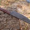 BOSSLANDAK-0137 Hand Forged High Carbon Steel Blade Medieval Utility Knife - Hunting Knife - Full Tang Knife - Survival Knife - Premium Quality Knife Integral Pigeon Face Leather Wrap Handle - Image 4