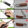 GVDV Pocket Knife with G10 Handle, 7Cr17 Stainless Steel Spring Assisted Folding Knife with Safety Liner-Lock, Tactical Camping Hunting Survival EDC Knife for Indoor and Outdoor Activities - Image 4