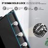 Fireproof and Waterproof Safe Cabinet Security Box, Digital Combination Lock Safe with Keypad LED Indicator, for Cash Money Jewelry Guns Cabinet (Black) (0.8cub) - Image 4