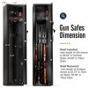 CISNO Rifle Gun Safe, Long Gun Safe for Home Rifles and Pistols, Quick Access 3-5 Rifles Shotguns Safe, Gun Storage Cabinet with Pistol Holders/Removable Shelf/Gun Cleaning Kit Racks - Image 3