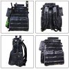 Thekuai Fishing Tackle Backpack 2 Fishing Rod Holders, Large Storage, Backpack for Trout Fishing Outdoor Sports Camping Hiking - Image 7