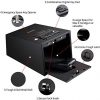 Champs Gun Safe Solid Steel Quick Access Electronic Pistol Safe with Auto-Open Lid, Wall Mount Bracket, Anti-Thief Alarm System - Image 2