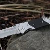 Smith & Wesson SWFRS 8in High Carbon S.S. Folding Knife with 3.3in Drop Point Serrated Blade and S.S. with G-10 Inlay Handle for Outdoor, Tactical, Survival and EDC - Image 3