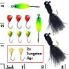 Tailored Tackle Ice Fishing Jigs Lures Kit Walleye Perch Panfish Crappie Bluegill Ice Fishing Gear Tackle Box 75 pcs. Include 26 Page How to Ice Fish Book - Image 4