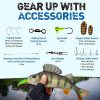 CatchMeister Fishing Tackle Box and Lure Kit Double Layer Hard Plastic 117 Piece Saltwater & Freshwater Fishing Rig - Image 5