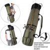 Mogena Durable Canvas Fishing Bag, Fishing Rod Bag and Reel Storage Bag Travel Portable Fishing Bag -Holds 5 Poles & Tackle - Image 4