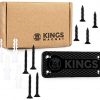 KINGS MAGNET Magnetic Gun Mount: 43 lb Rated Gun Magnet Mount - Magnetic Holster for Handgun, Pistol, Rifle, Revolver,  Shotgun - Concealed Gun Holder for Car, Truck, Desk, Wall, Safe, Bedside 1 Pack