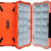 KEESHINE Fishing Tackle Box, Floating Storage Box, Double-Sided Fishing Lure Box with Adjustable Dividers Storage Jewelry Organizer Making Kit Container for Lure Hook Beads Earring Tool(Orange) - Image 4