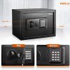 TACKLIFE Safe Box 0.5 Cubic Feet Digital Lock Box with Instruction Light for Money Safe Cash Jewelry Passport Gun Security-HES25A - Image 3