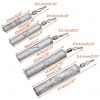 Amarine Made 28pcs Pencil Fishing Weights Sinkers Drop Shot Weights Fishing Drop Shot Weights Rig Kit Slender Shape Weights for Bass Fshing with Tackle Box 1/2 oz 1/8oz 1/5oz 1/4oz 3/8oz - Image 2