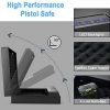 Goplus Gun Safe for 2 Pistols, Handgun Safe with Password & Backup Keys for Quick Access, Auto Open Lid& LED Lights, Pistols Safe for Home, DOJ Approved - Image 2