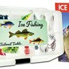 Tailored Tackle Ice Fishing Jigs Lures Kit Walleye Perch Panfish Crappie Bluegill Ice Fishing Gear Tackle Box 75 pcs. Include 26 Page How to Ice Fish Book