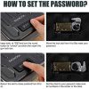 BAGKOOL Pistol Safe, Portable Metal Travel Gun Safe Handgun Lock Security Box Case, Small Pistol Cabinet for Cars and Home - Image 7