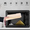 Fireproof and Waterproof Safe Cabinet Security Box, Digital Combination Lock Safe with Keypad LED Indicator, for Cash Money Jewelry Guns Cabinet (Black) (0.8cub) - Image 6