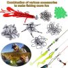 PLUSINNO Fishing Lures Baits Tackle Including Crankbaits, Spinnerbaits, Plastic Worms, Jigs, Topwater Lures, Tackle Box and More Fishing Gear Lures Kit Set, 210/189Pcs Fishing Lure Tackle… - Image 5