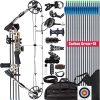 XGeek Compound Bow and Arrow kit, Hunting & Target Bow, with All Accessories, USA-Made Limbs, Draw Weight Adjustable 20-70 Lbs, Draw Length 17-29", 320 Fps Speed,for Hunter and Archery Enthusiast