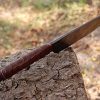 BOSSLANDAK-0137 Hand Forged High Carbon Steel Blade Medieval Utility Knife - Hunting Knife - Full Tang Knife - Survival Knife - Premium Quality Knife Integral Pigeon Face Leather Wrap Handle - Image 3