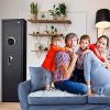 Biometric Rifle Gun Safe, Moutec Quick Access Fingerprint Long Gun Safe, 5-6 Gun Metal Rifle Gun Security Cabinet for Rifle with/Without Scope with Separate Pistol/Handgun Lock Box - Image 6