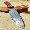 Custom Handmade Damascus Blade Hunting knife wh-5002RD - Image 2