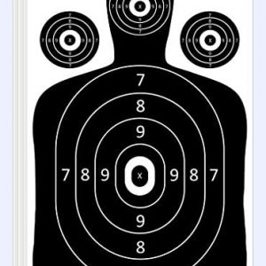 Dynamic Shooters – 100 Pack 17X25-inch Made in USA Large Paper Silhouette Range Shooting Targets - Firearm, Rifle, Gun, Pistol, BB Guns, Airsoft, Pellet Gun, Air Rifle