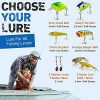 CatchMeister Fishing Tackle Box and Lure Kit Double Layer Hard Plastic 117 Piece Saltwater & Freshwater Fishing Rig - Image 3