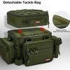Piscifun Fishing Tackle Box Bag Multifunctional Large Storage Tackle Pack with Two 3600 Trays - Image 2