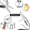 SIUPRO Multitool Pocket Knife, Unique Valentines Day Gifts for Men Him, Camping Accessories Hunting Gear and Equipment, Detachable Large Folding Survival Scissors Plier, Cool Stuff for Fishing - Image 6