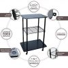 Rush Creek Creations 12 Fishing Rod Storage Tackle Cart - Fishing Pole and Equipment Holder - Easily Assembled Rod Rack and Rolling Cart - Image 9