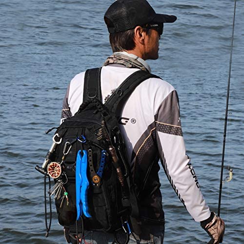 BLISSWILL Fishing Backpack Storage Bag Outdoor Tackle Bag Large Fishing Tackle Bag Water-Resistant Outdoor Shoulder Backpack Fishing Gear Bag(Upgraded Version) - Image 7