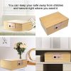 Gun Safe with Fingerprint Lock Made of Bamboo, Quick Access Handgun Safe, Fingerprint Pistol Safe, Durable and Sturdy - Image 2
