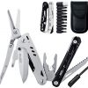 SIUPRO Multitool Pocket Knife, Unique Valentines Day Gifts for Men Him, Camping Accessories Hunting Gear and Equipment, Detachable Large Folding Survival Scissors Plier, Cool Stuff for Fishing