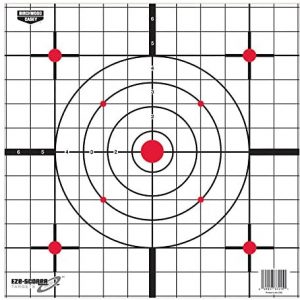 Birchwood Casey Eze-Scorer 12" Sight-in Paper Target-100 Sheet Pack, Multi