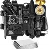 JINAGER Survival kit, Professional Emergency Survival gear 15 in 1, Upgraded Tactical Defense Tool for Hiking Camping Climbing Adventures, Emergency Tool Gift for Men Boy Car