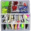 Fishing Tackle Lots,Fishing Baits Kit Set with Free Tackle Box,for Freshwater Trout Bass Salmon with Fishing Plier