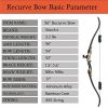 SinoArt 56" Recurve Bow with 30" Max Draw 30 35 40 45 50lb Draw Weight Right Hand Outdoor Hunting Bows&Arrows Archery Set - Image 2