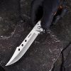Grand Way Hunting Folding Knife with Rosewood Handle - Tactical EDC Pocket Knife - Foldable Long Blade Pocket Knife - Big Blade Folding Knife - Birthday Christmas Gifts for Men 4172 K - Image 4