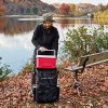 DAWN UPON Extra Large Rolling Fishing Backpack - Cooler Compartment - Fishing Rod Holder Customizable Tackle Box - Waterproof, Durable, Spacious - Camo Colors! - Image 8