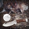 Mossy Oak Fixed Blade Hunting Knife Set - 3 Piece, Full Tang Wood Handle Straight Edge and Gut Hook Blades Game Processing Knife Set, Sheath Included - Image 4