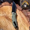 OFF-GRID KNIVES - Rapid Fire Ranger - Camping & Hunting Knife, Cryo D2 Blade Steel with Olive Drab G10 Scales & Super Deep Clip, Left or Right Carry, Survival, Hiking, Fishing, Boating, Prepper, Bushcraft - Image 3