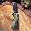 OFF-GRID KNIVES - Rapid Fire Ranger - Camping & Hunting Knife, Cryo D2 Blade Steel with Olive Drab G10 Scales & Super Deep Clip, Left or Right Carry, Survival, Hiking, Fishing, Boating, Prepper, Bushcraft - Image 2