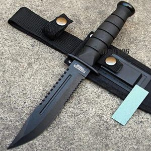 10.5" Fixed Blade Tactical Combat Hunting Survival Knife w/ Sheath Bowie [5750]