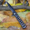 BYKCO Folding Pocket Knife, Good Survival Knife for Camping and Outdoor Activities, High Hardness Camping Hunting Knife for Hunting, Travels, Fishing (Black) … (BYKA01 Black) - Image 4