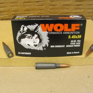 [Ammo] 1000 Round Case - 5.45x39 60 Grain FMJ Steel Case Wolf Ammo Made By wolf $399 sh